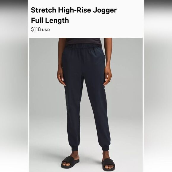 Lululemon Stretch High-Rise Jogger Full Length in blue size M - Picture 5 of 12